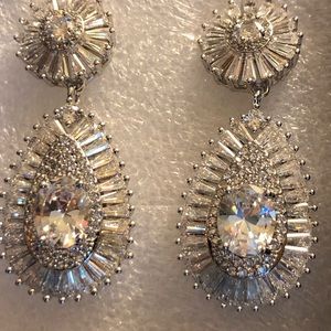 Beautiful White Sapphire Earrings